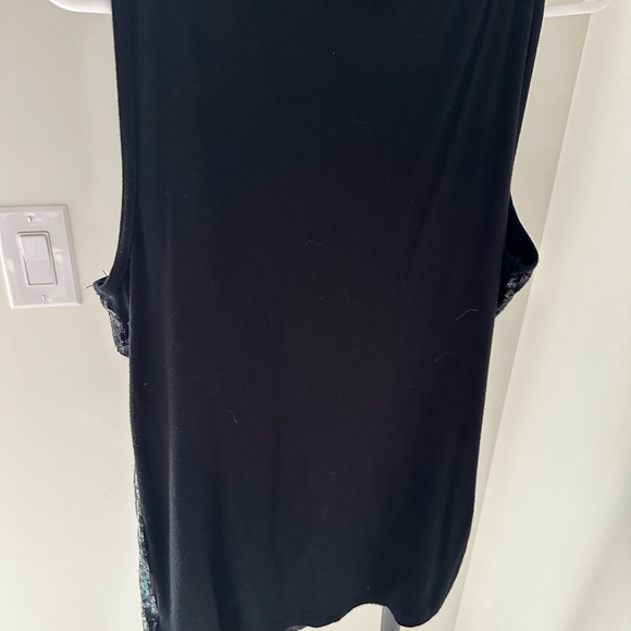 Reitmans Black Sequin Tank Top - Picture 7 of 9